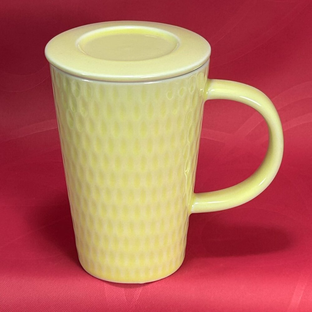 David's Tea mug with lid